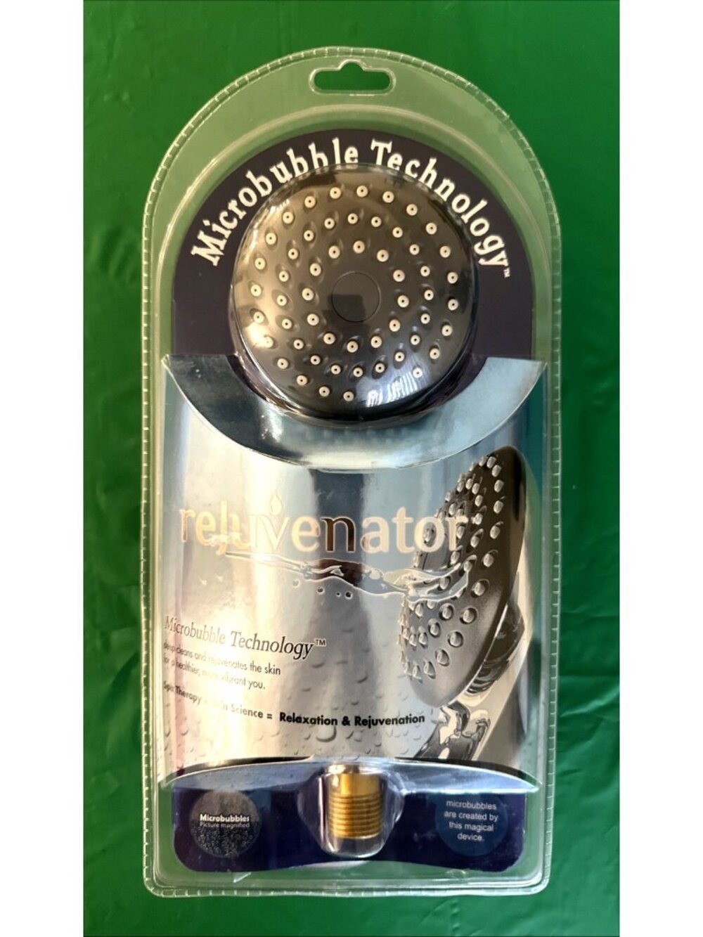 Rejuvenator Microbubble Technology Hand Held Showerhead Duo-Head Diverter & Hose